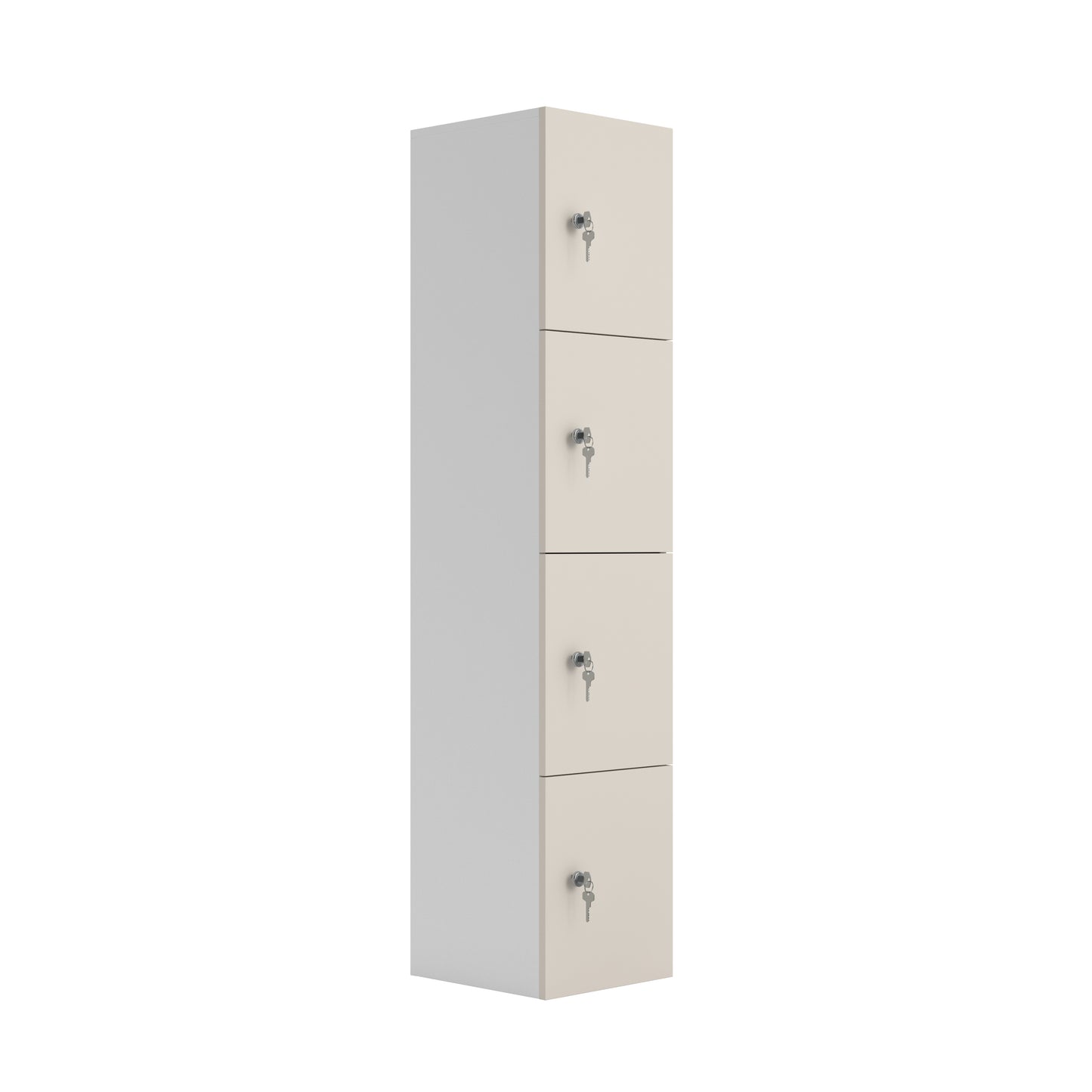 Wooden Locker|4 Door|350x400x1900|Grey