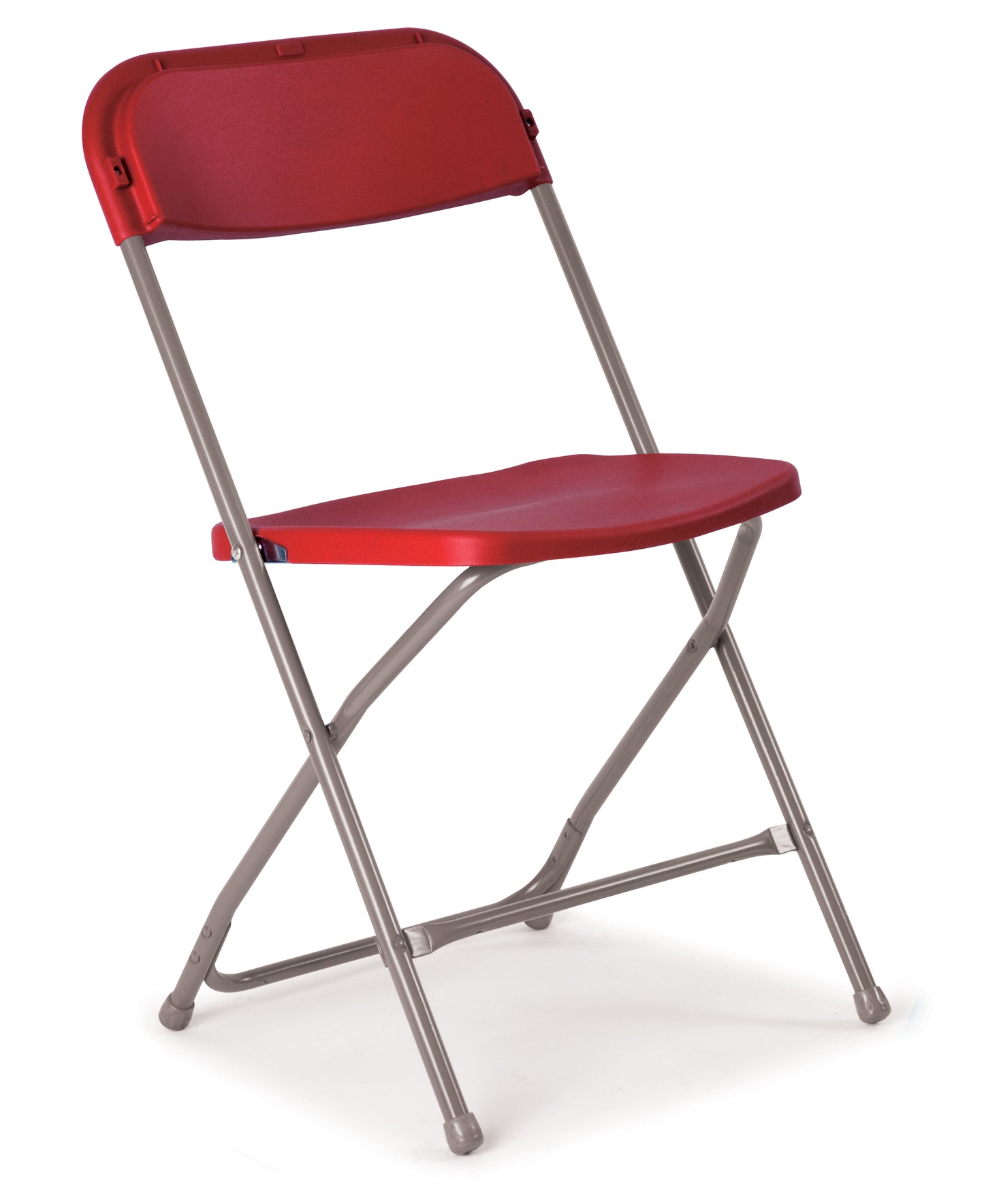 Flat Back Folding Chair|Burgundy