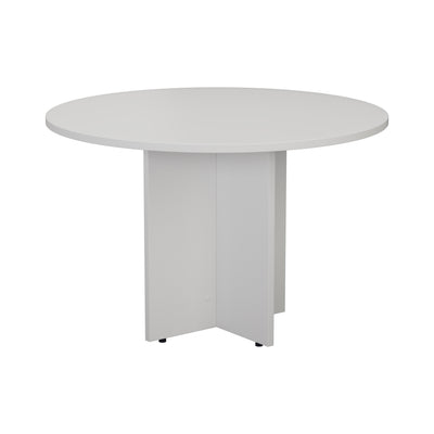 Aztec|Round|Meeting Table|1100x1100|White