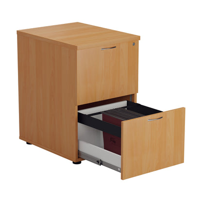 Aztec|2 Drawer|Wooden|Filing Cabinet|465x600x710|Beech