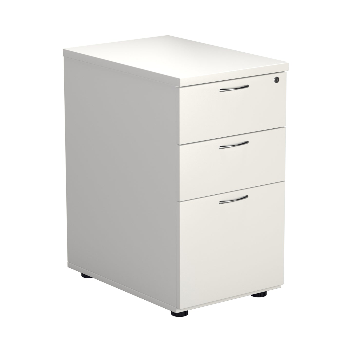 Aztec|3 Drawer|Wooden|Desk High|Pedestal |404x600x595|White