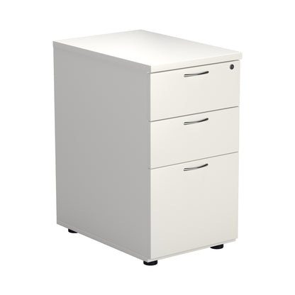 Aztec|3 Drawer|Wooden|Desk High|Pedestal |404x600x595|White