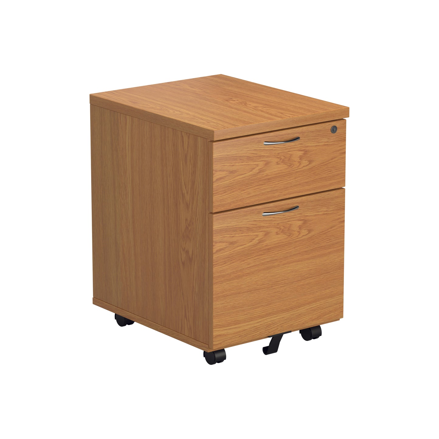 Aztec|2 Drawer|Wooden|Mobile Pedestal|404x500x595|Nova Oak