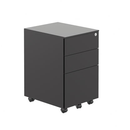 Talos|3 Drawer|Steel|Mobile|Pedestal |380x470x615|Black