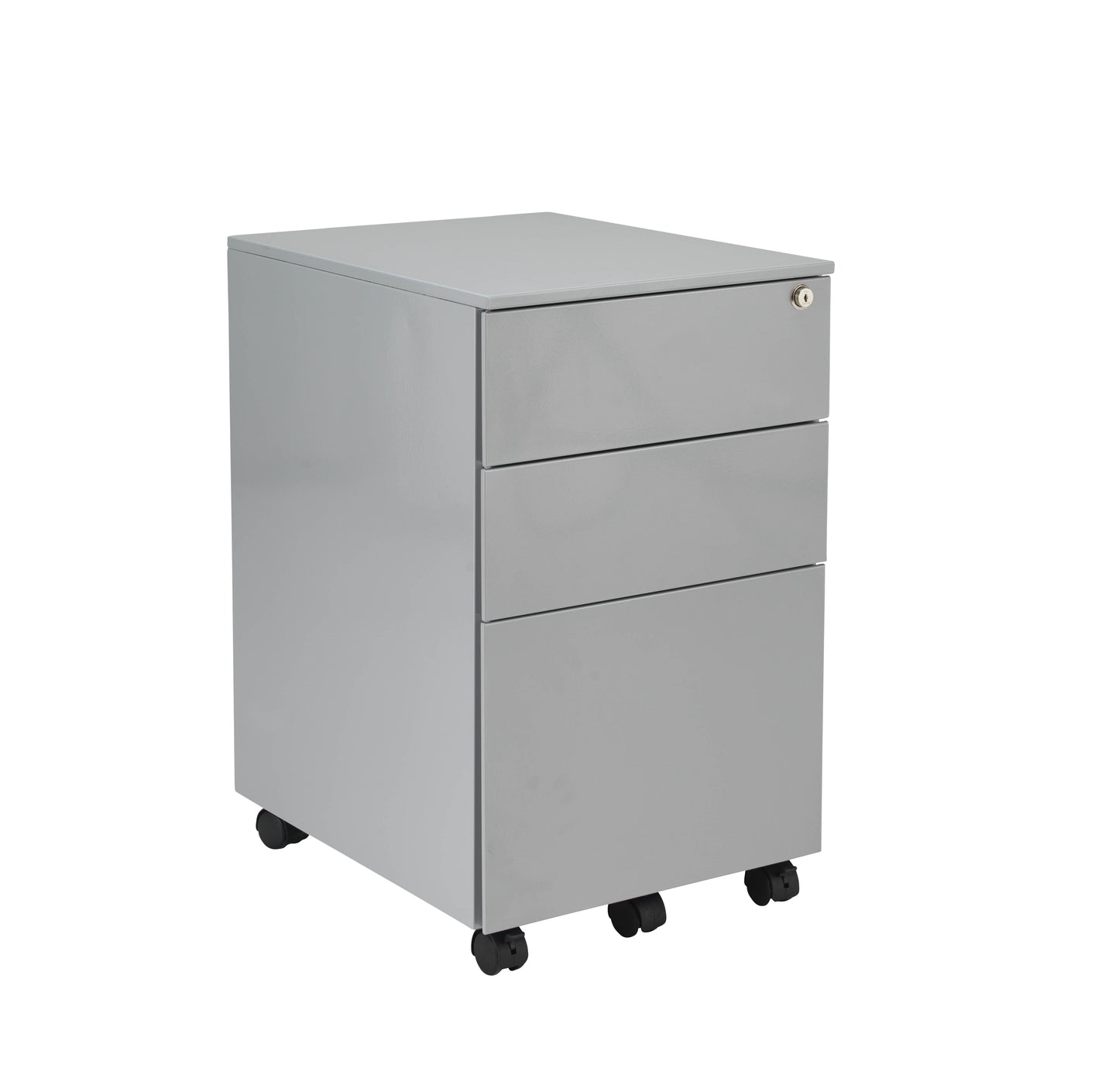Talos|3 Drawer|Steel|Mobile|Pedestal |380x470x615|Silver