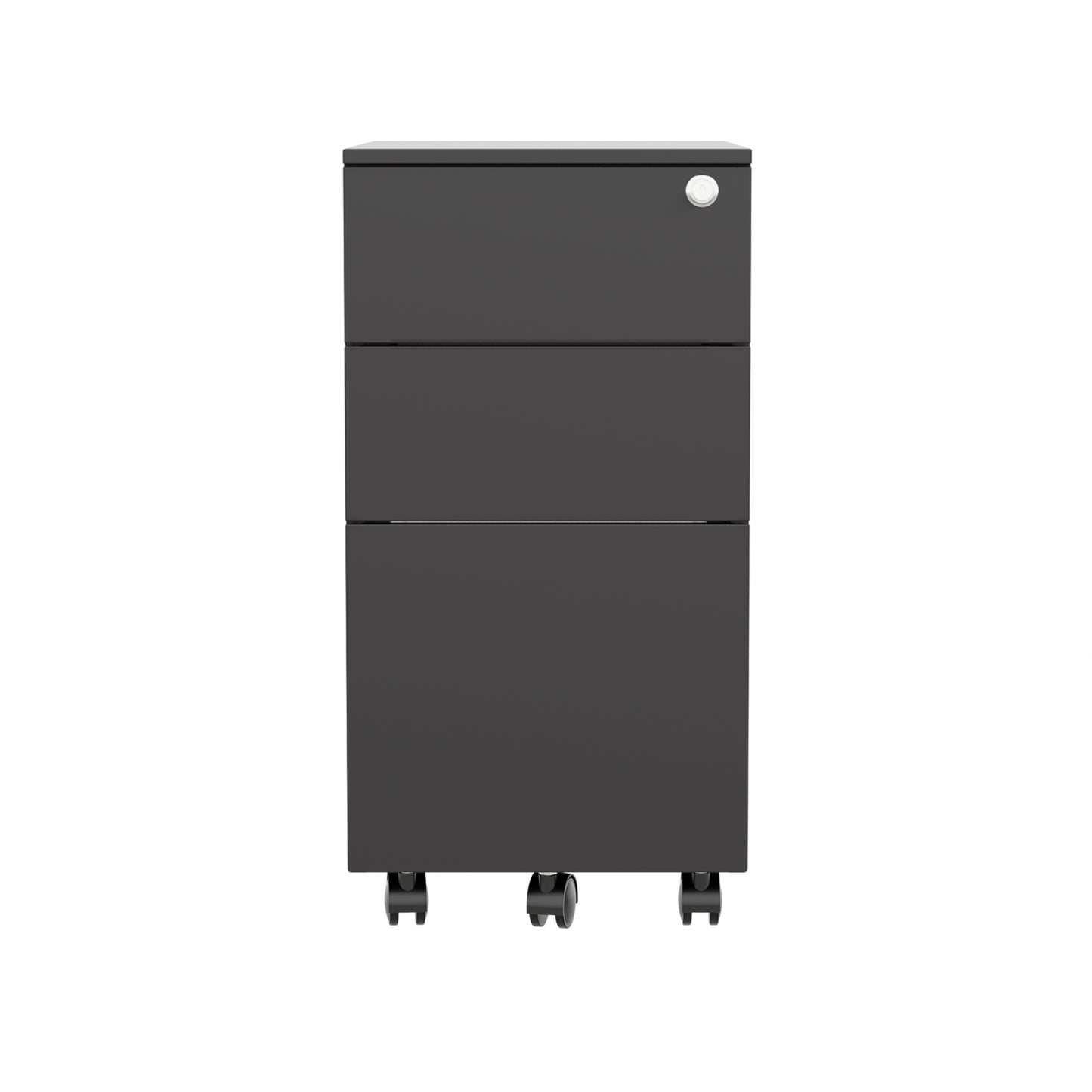 Pedestal Slimline 3 Drawer Steel