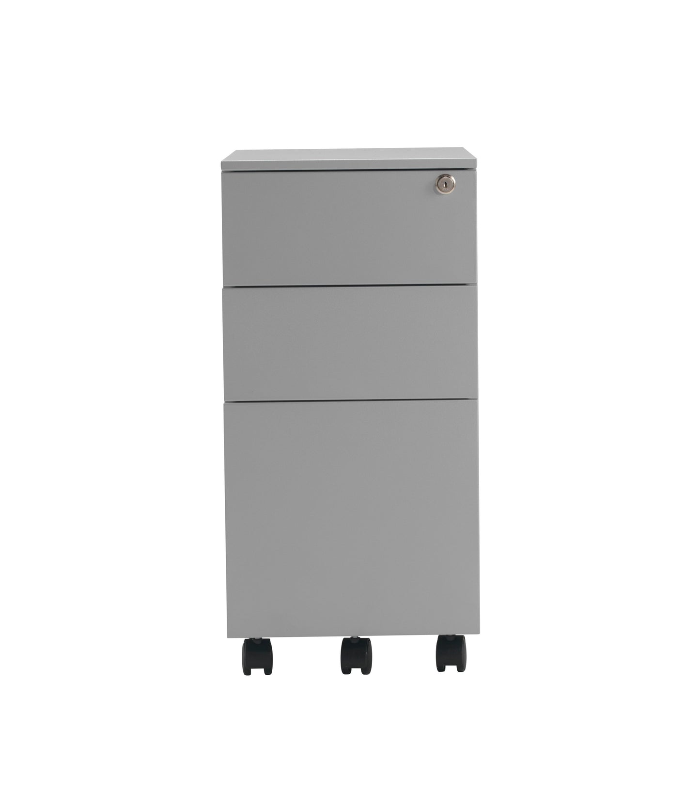 Pedestal Slimline 3 Drawer Steel