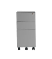 Pedestal Slimline 3 Drawer Steel