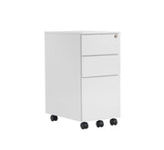 Pedestal Slimline 3 Drawer Steel