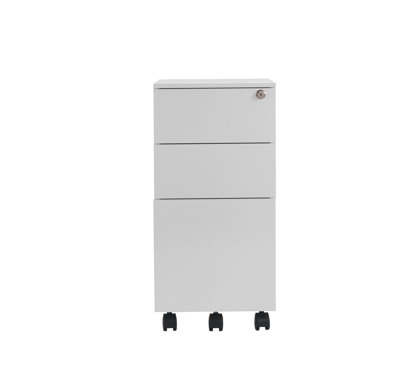 Pedestal Slimline 3 Drawer Steel