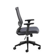 Fuze Single Desk 1200mm x 800mm With Grey Mesh Back Operator Chair