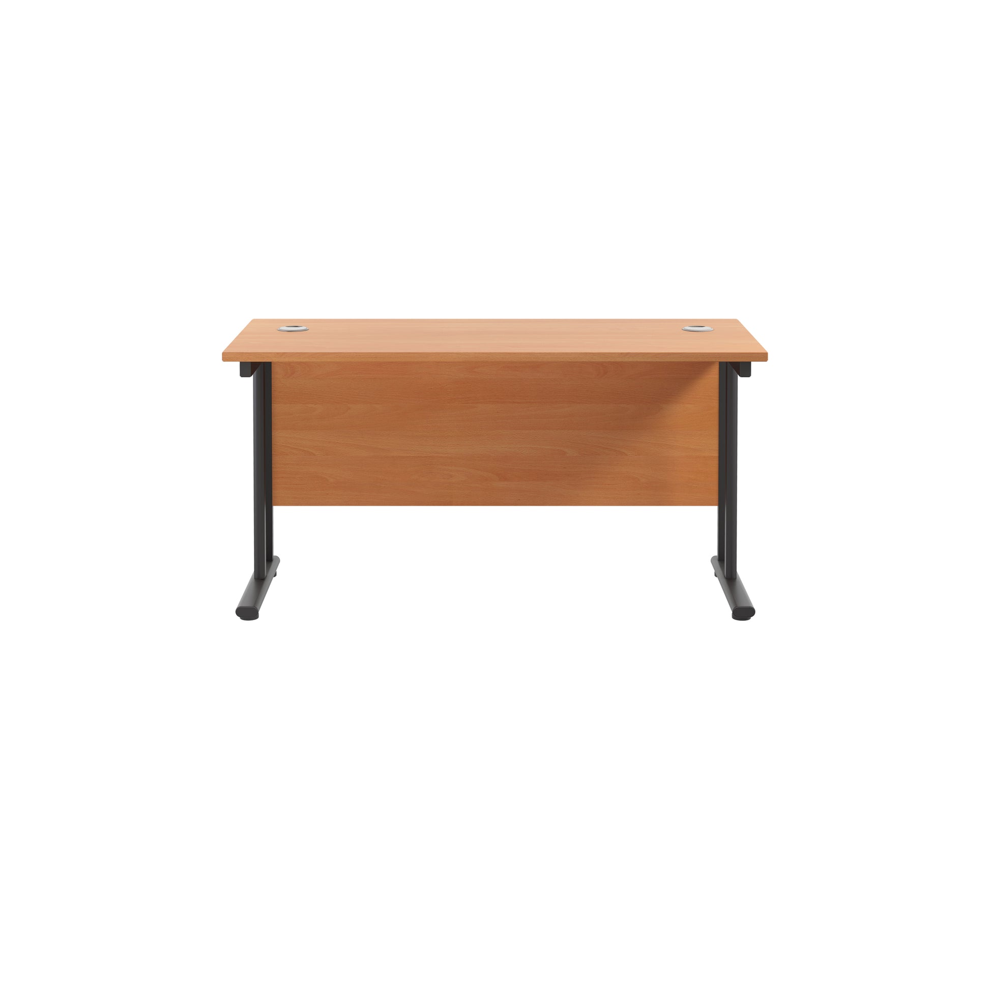 Twin Upright Rectangular Desk: 600mm Deep (FSC)
