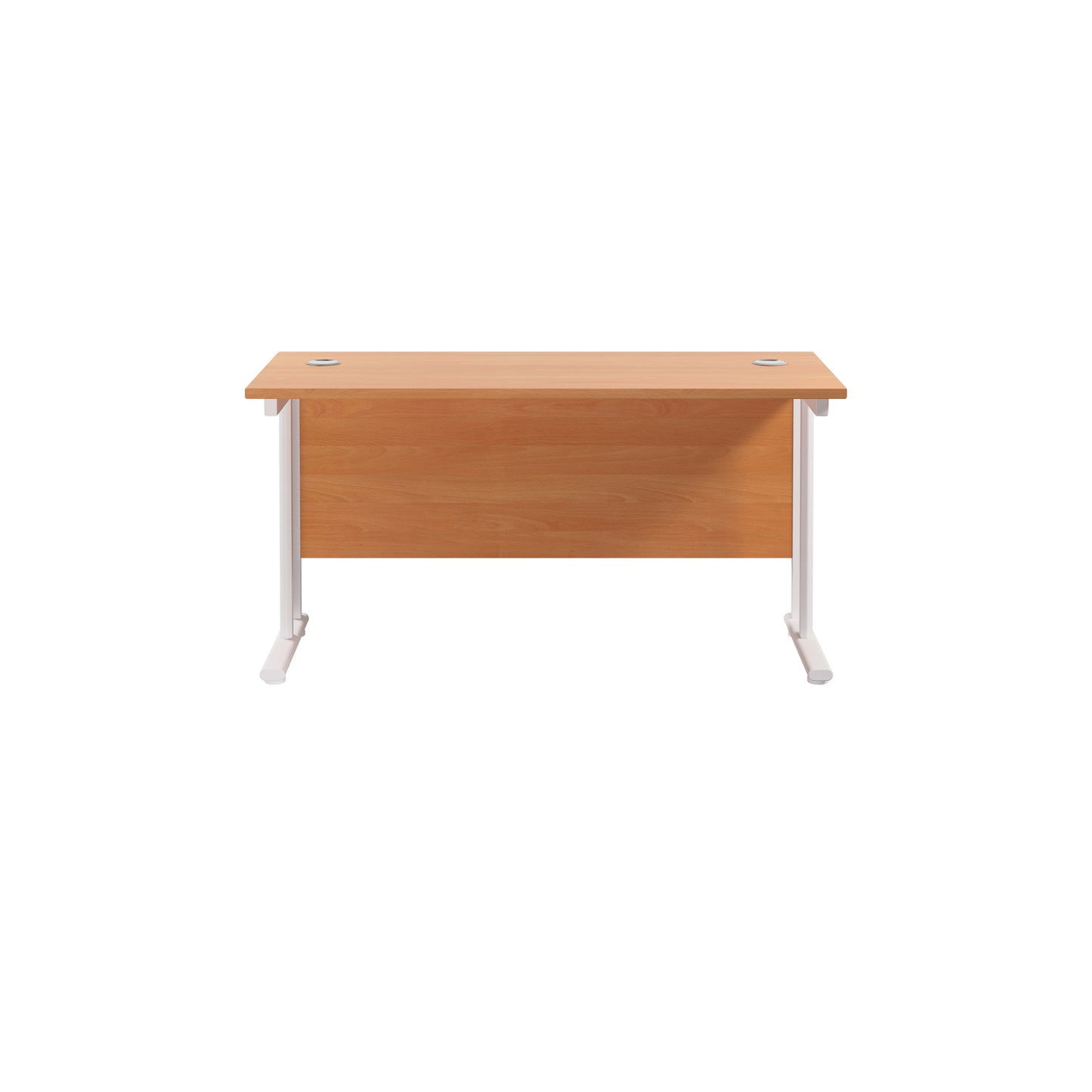 Twin Upright Rectangular Desk: 600mm Deep (FSC)