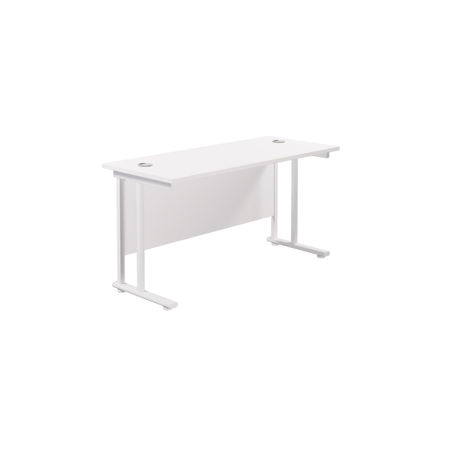 Aztec|Twin Upright|Rectangular Desk|1200x600|White-White