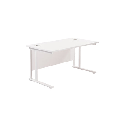 Aztec|Twin Upright|Rectangular Desk|1200x800|White-White