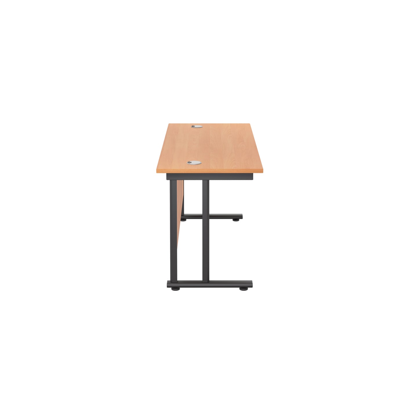 Twin Upright Rectangular Desk: 600mm Deep (FSC)