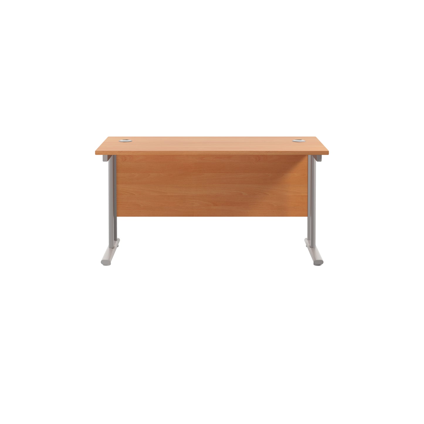 Twin Upright Rectangular Desk: 600mm Deep (FSC)