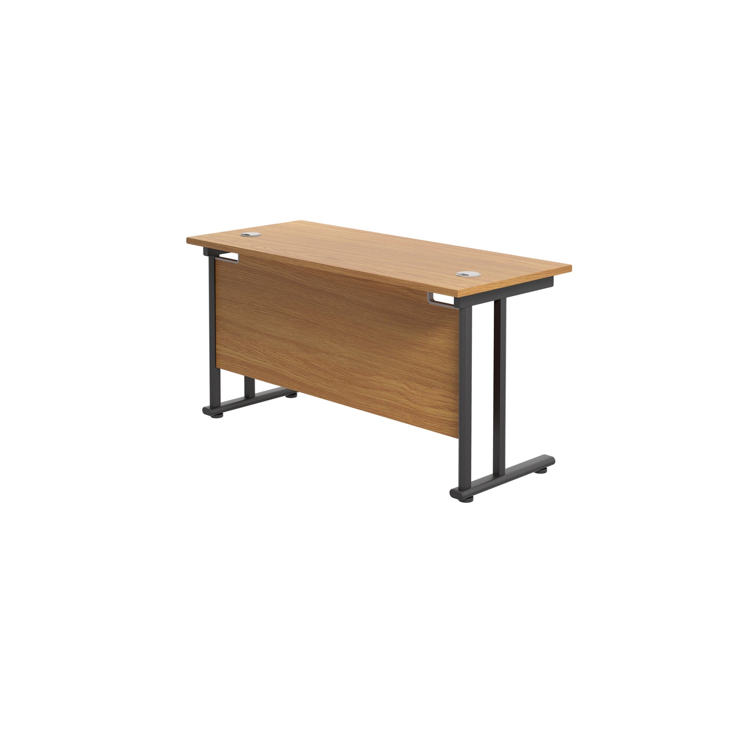 Twin Upright Rectangular Desk: 600mm Deep (FSC)