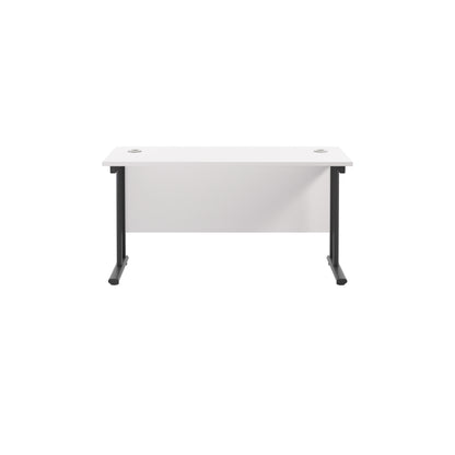 Twin Upright Rectangular Desk: 600mm Deep (FSC)