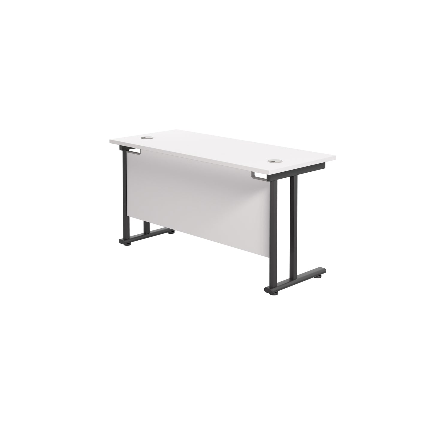 Twin Upright Rectangular Desk: 600mm Deep (FSC)