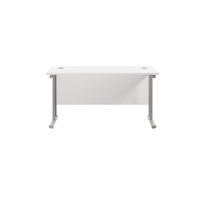 Twin Upright Rectangular Desk: 600mm Deep (FSC)