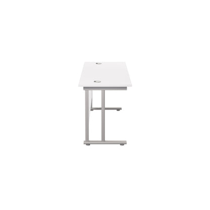 Twin Upright Rectangular Desk: 600mm Deep (FSC)