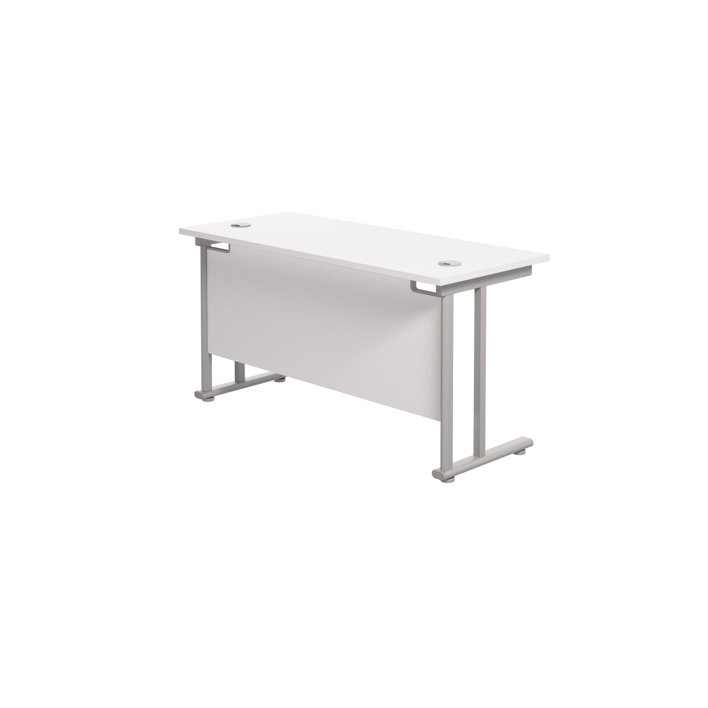 Twin Upright Rectangular Desk: 600mm Deep (FSC)