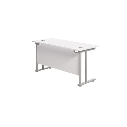 Twin Upright Rectangular Desk: 600mm Deep (FSC)