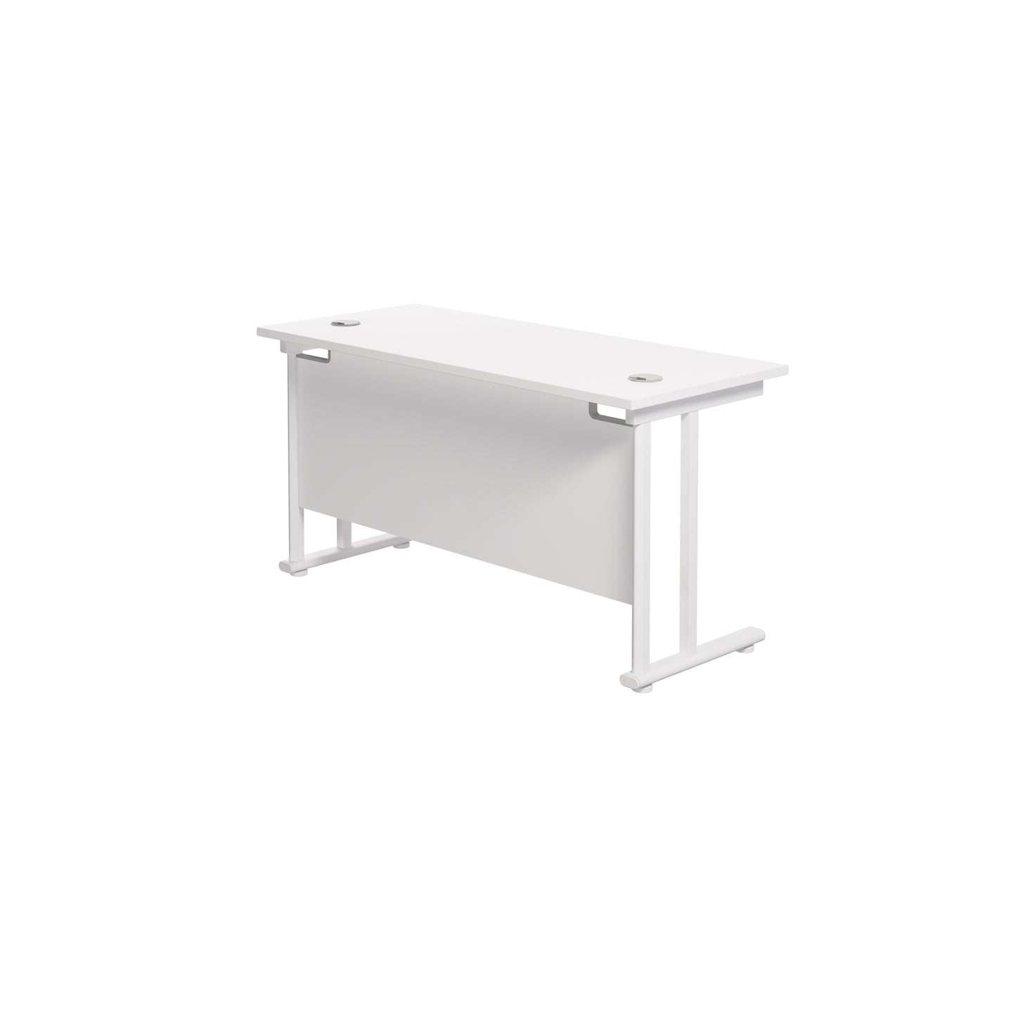 Twin Upright Rectangular Desk: 600mm Deep (FSC)
