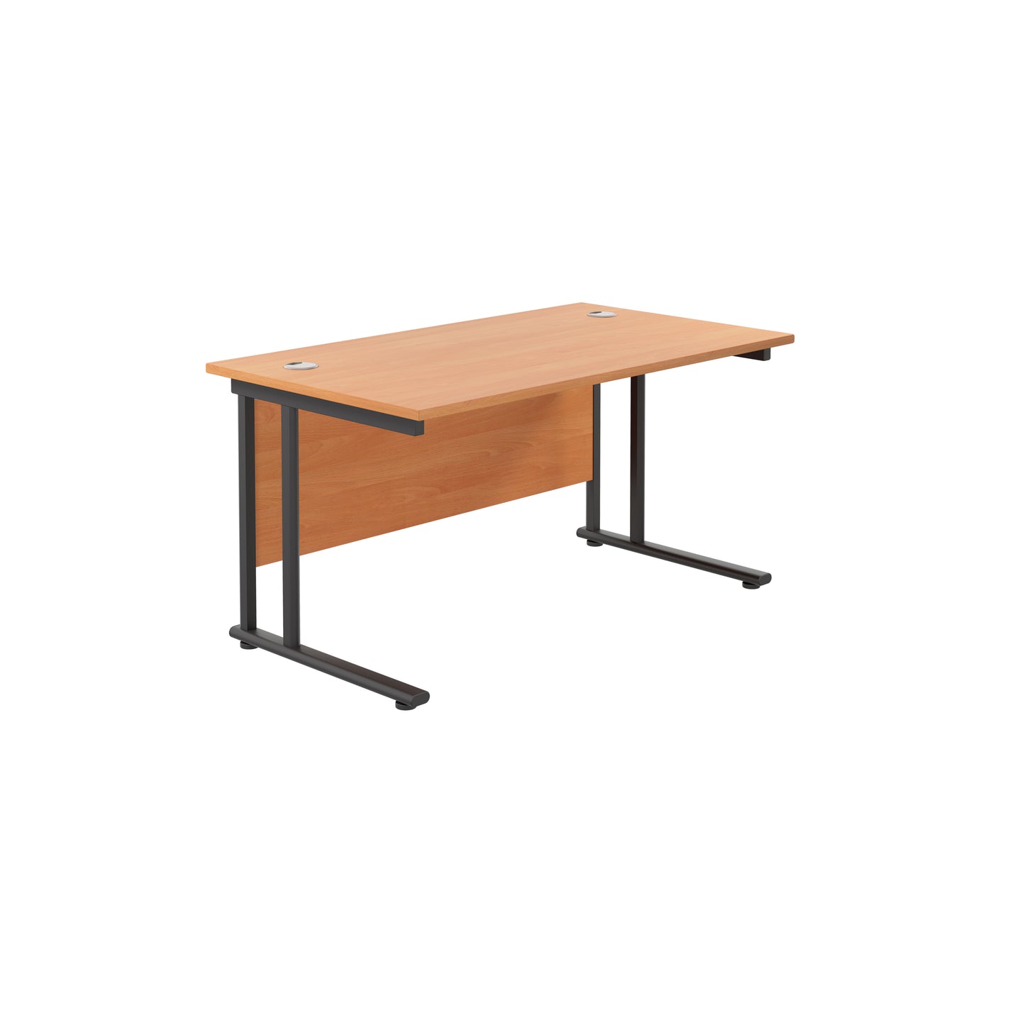 Aztec|Twin Upright|Left Hand Radial|Desk|1600x1200|Beech-Black