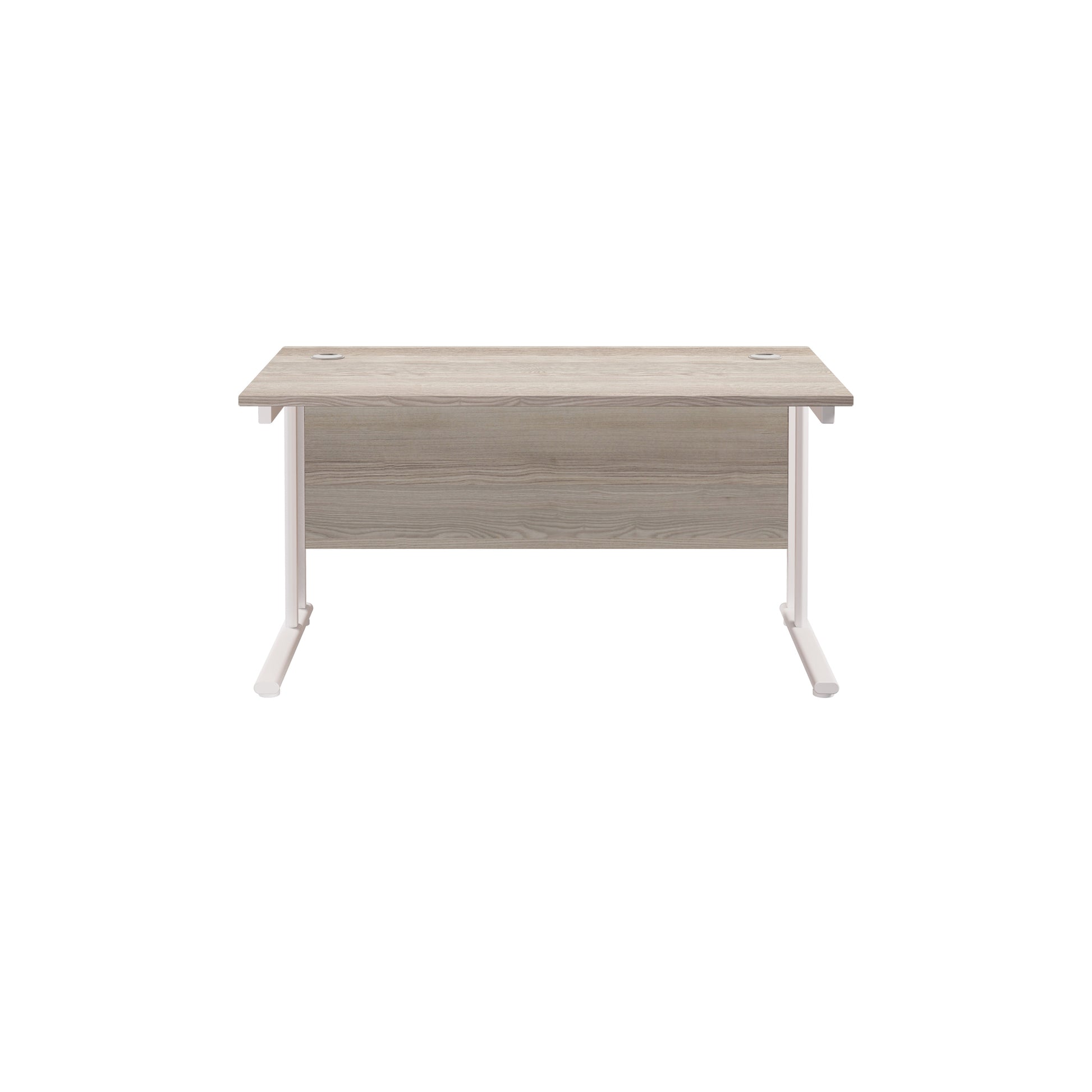 Twin Upright Rectangular Desk: 800mm Deep (FSC)