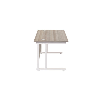 Twin Upright Rectangular Desk: 800mm Deep (FSC)