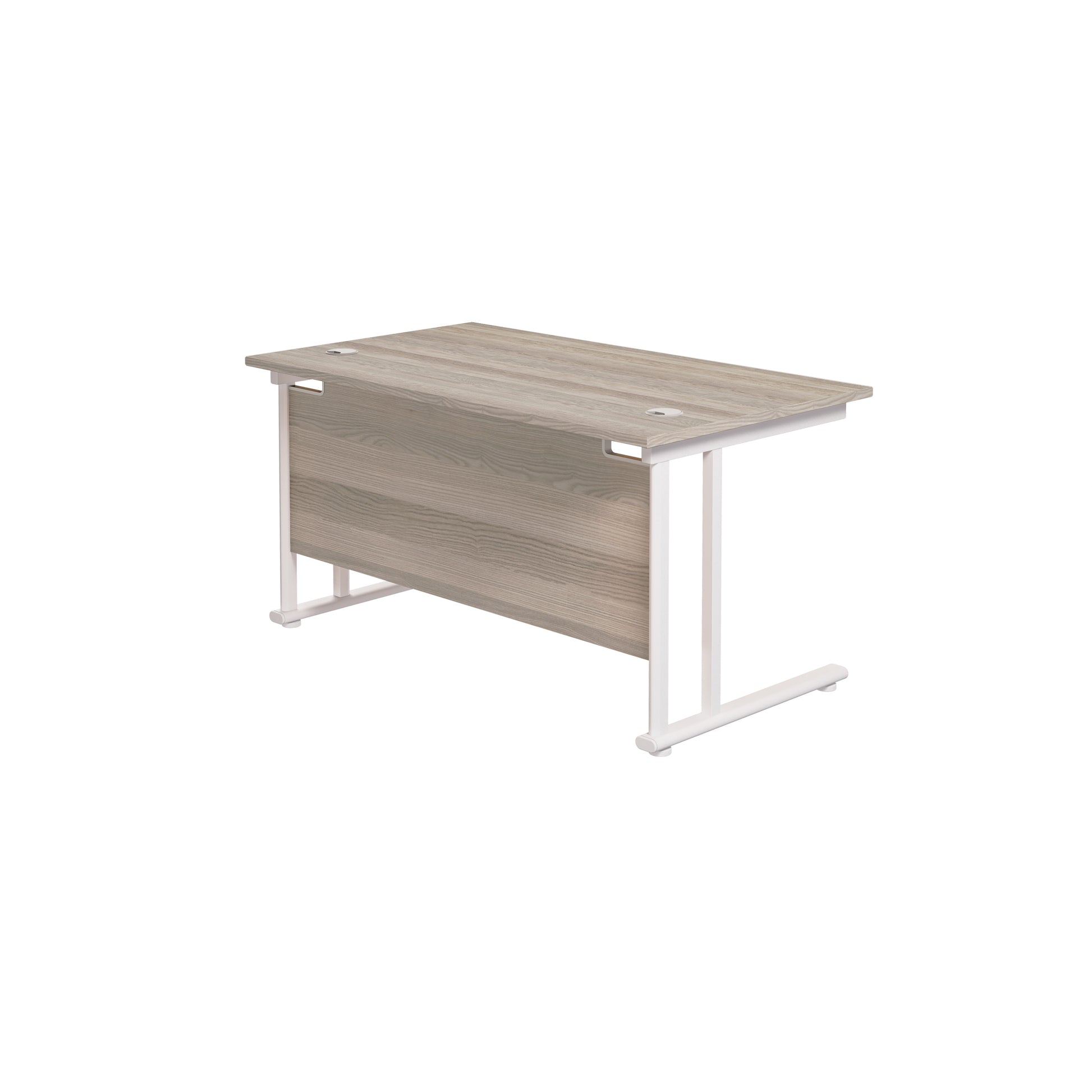 Twin Upright Rectangular Desk: 800mm Deep (FSC)