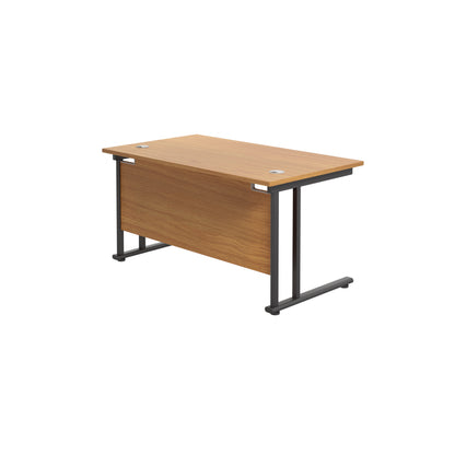 Twin Upright Rectangular Desk: 800mm Deep (FSC)