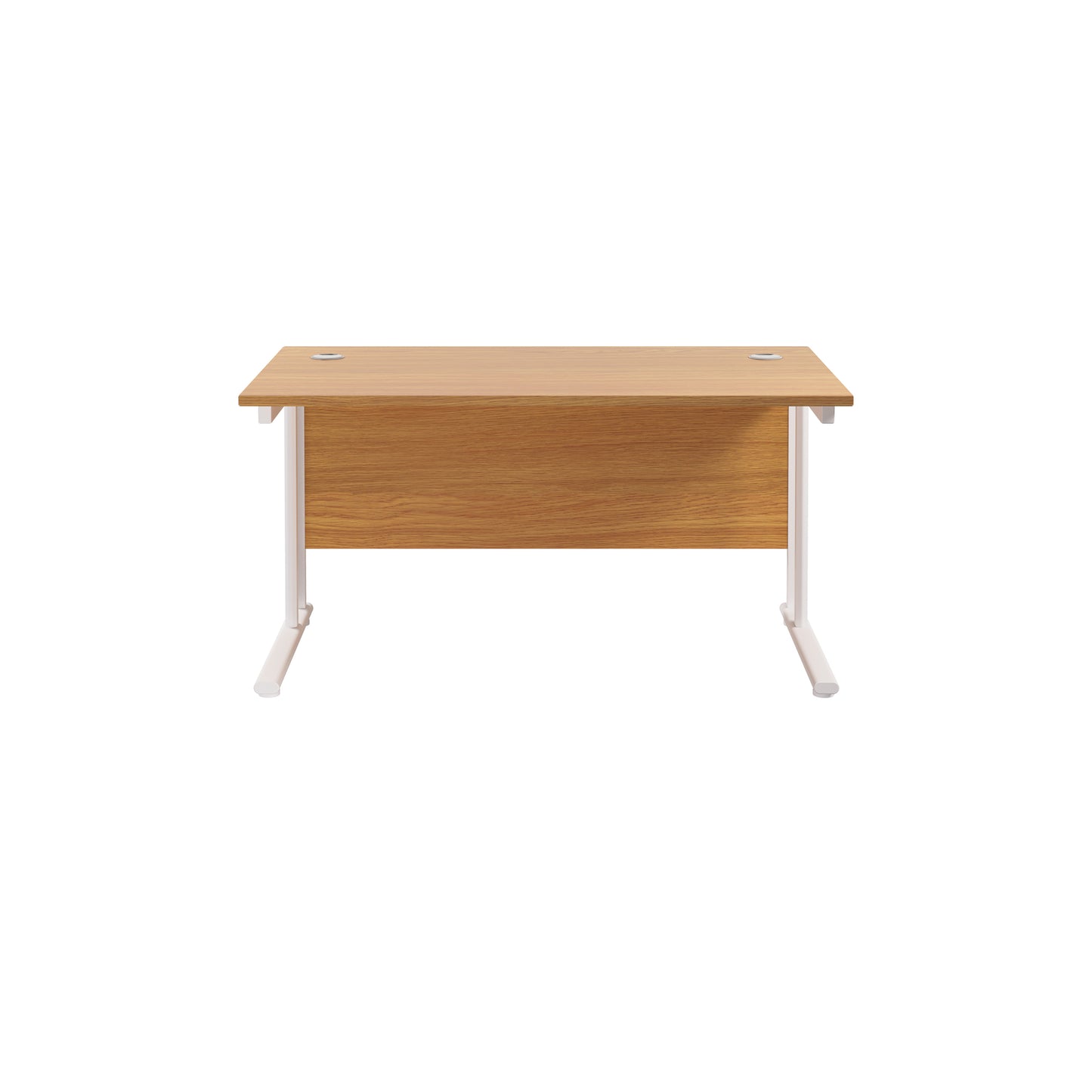Twin Upright Rectangular Desk: 800mm Deep (FSC)