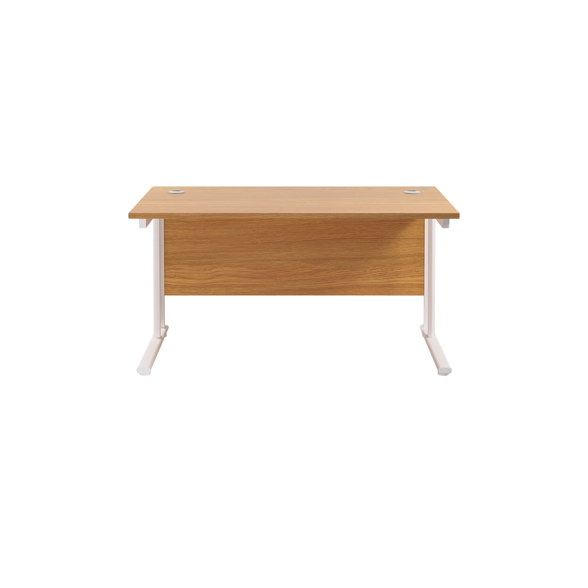 Twin Upright Rectangular Desk: 800mm Deep (FSC)