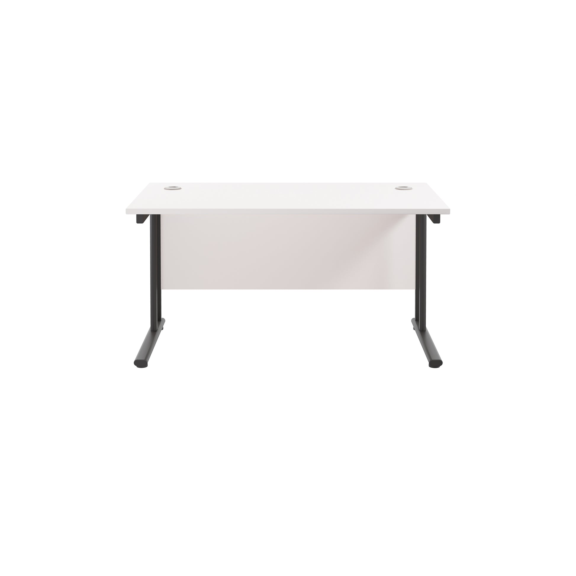 Twin Upright Rectangular Desk: 800mm Deep (FSC)