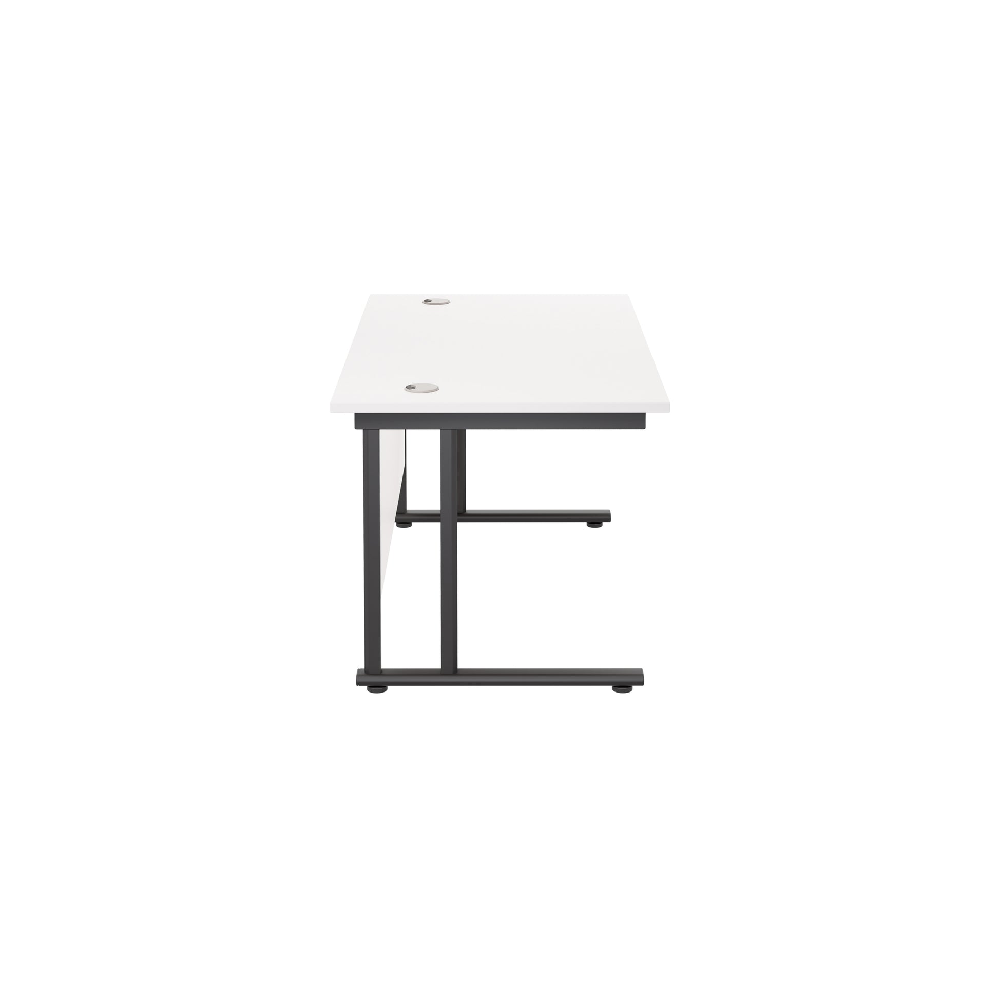 Twin Upright Rectangular Desk: 800mm Deep (FSC)