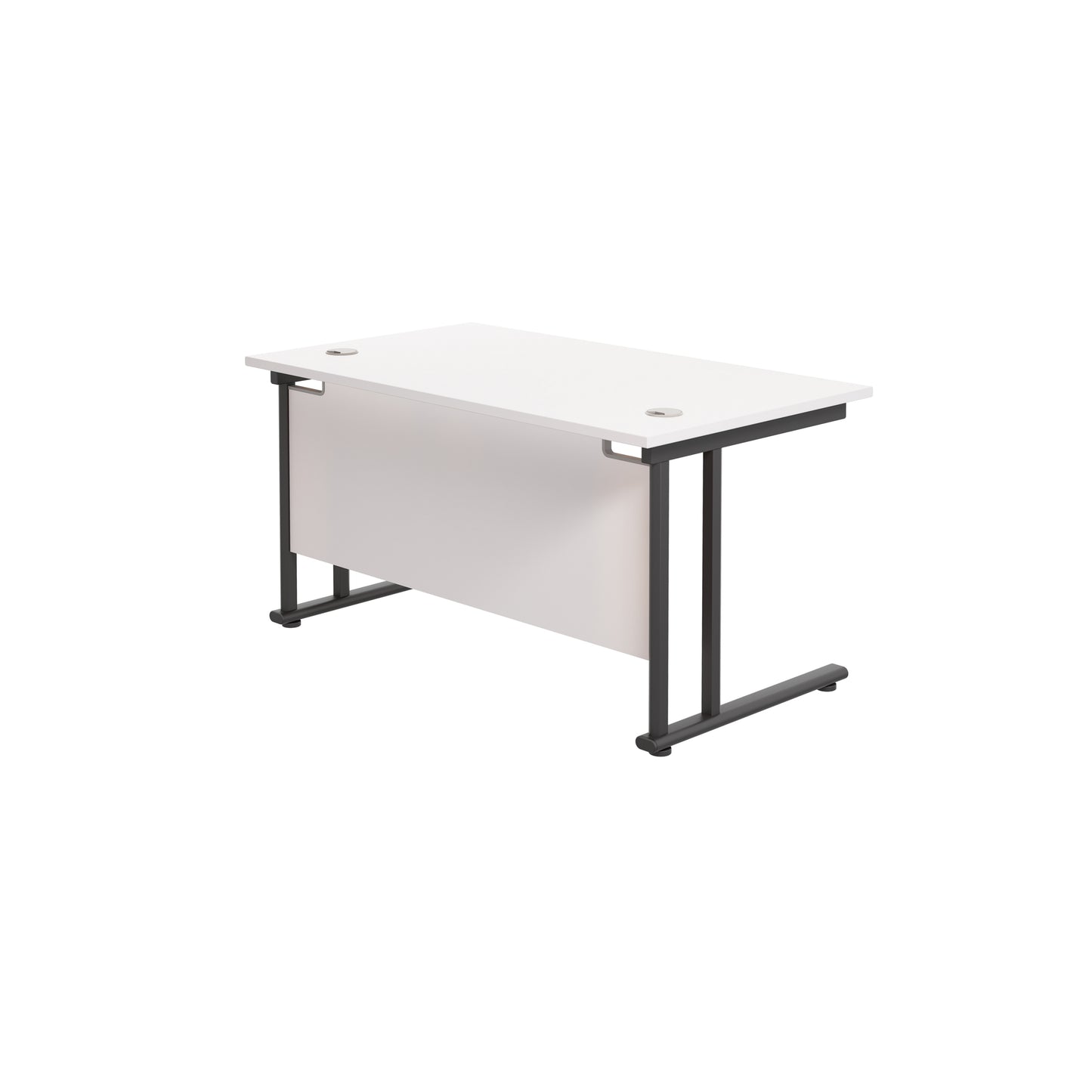 Twin Upright Rectangular Desk: 800mm Deep (FSC)