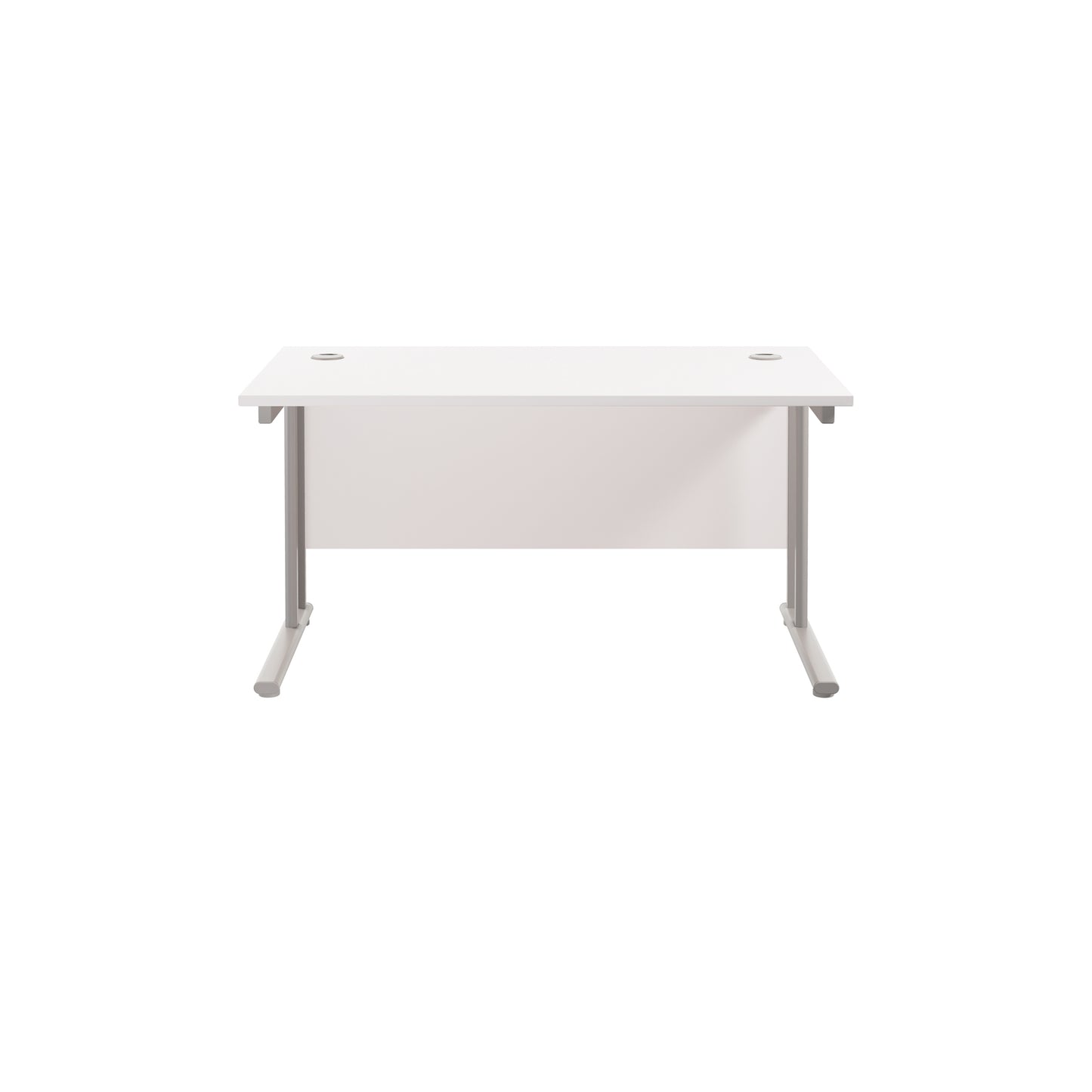 Twin Upright Rectangular Desk: 800mm Deep (FSC)