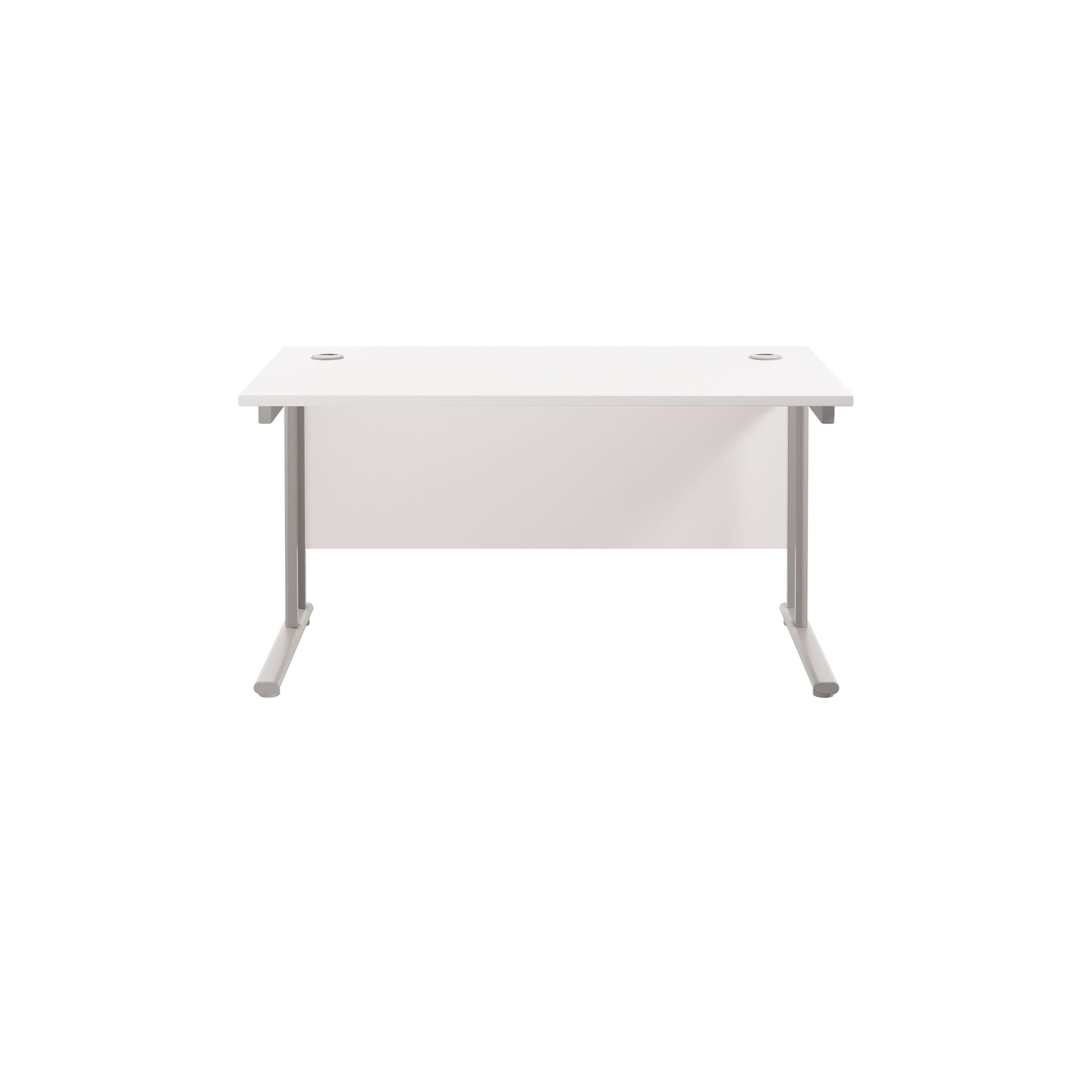 Twin Upright Rectangular Desk: 800mm Deep (FSC)