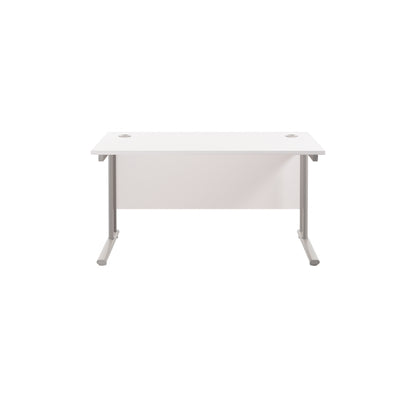 Twin Upright Rectangular Desk: 800mm Deep (FSC)