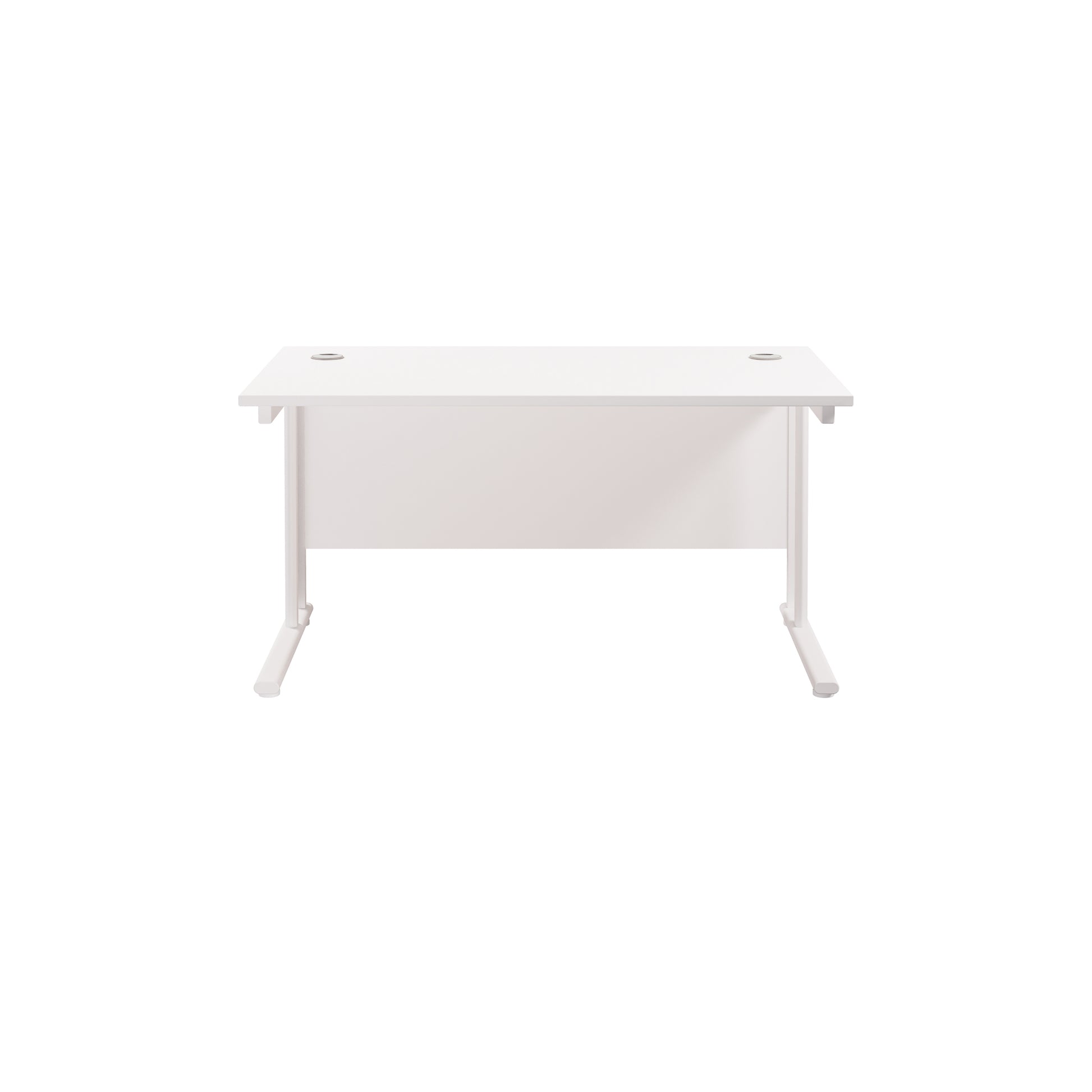 Twin Upright Rectangular Desk: 800mm Deep (FSC)