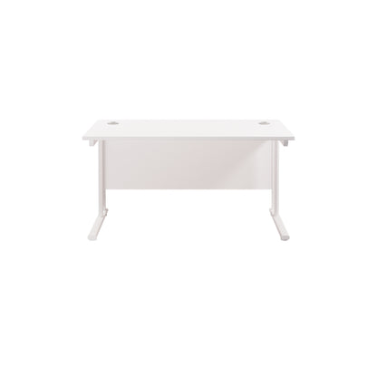 Twin Upright Rectangular Desk: 800mm Deep (FSC)