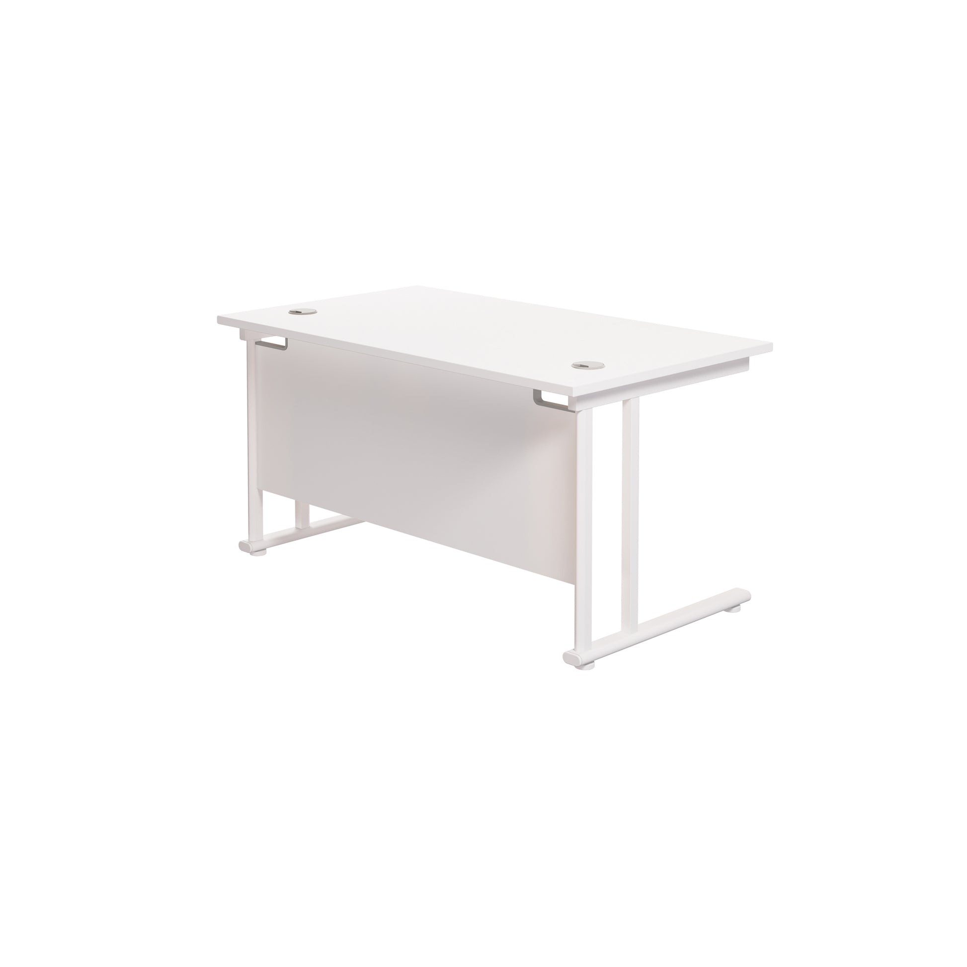 Twin Upright Rectangular Desk: 800mm Deep (FSC)
