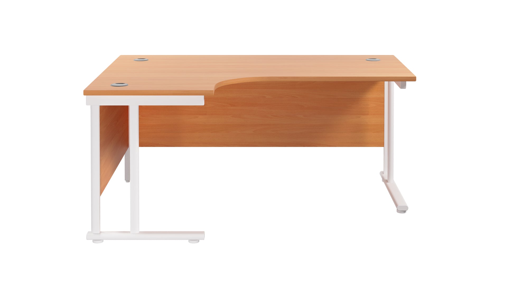 Twin Upright Left Hand Radial Desk (FSC)