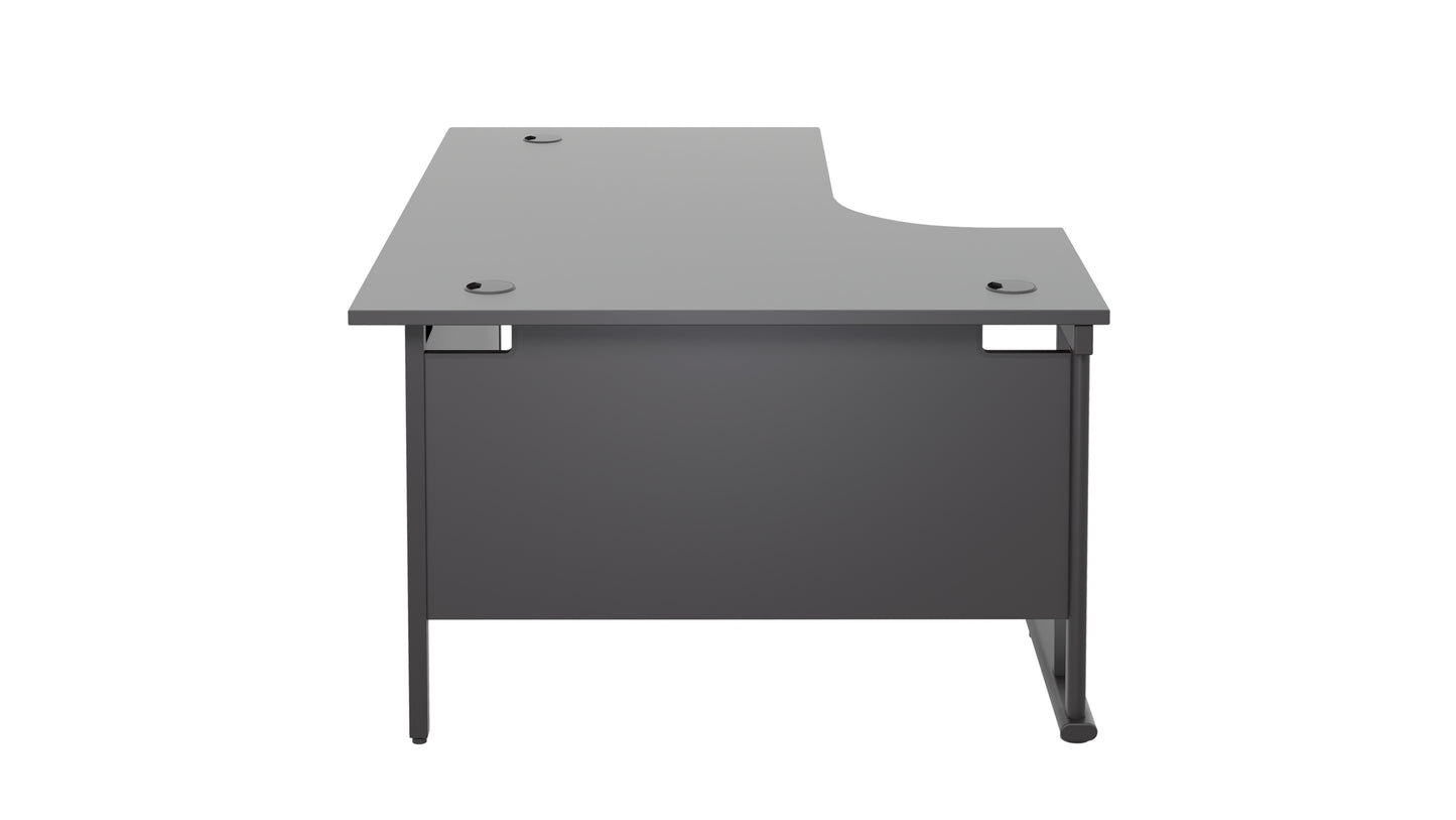 Twin Upright Left Hand Radial Desk (FSC)
