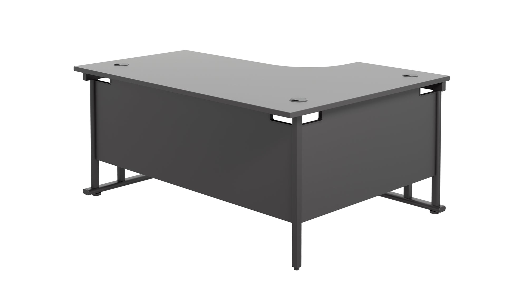 Twin Upright Left Hand Radial Desk (FSC)