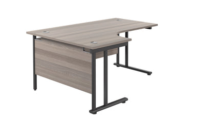 Aztec|Twin Upright|Left Hand|Radial Desk|1600x1200|Grey Oak-Black