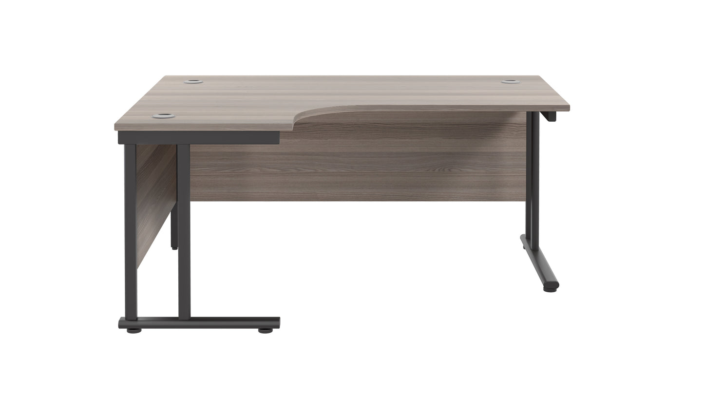 Twin Upright Left Hand Radial Desk (FSC)
